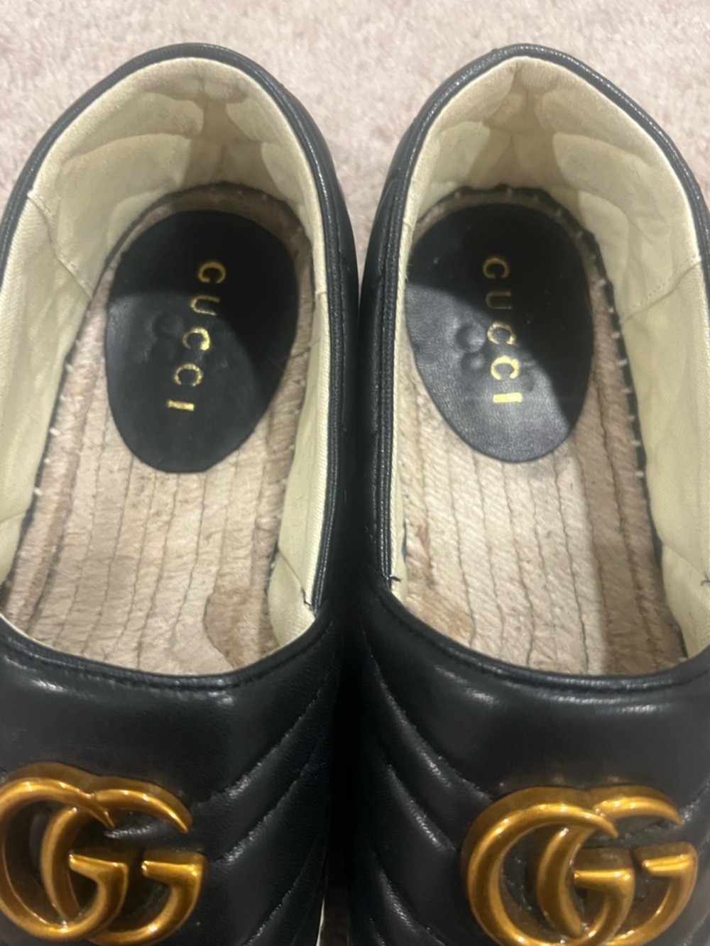 Gucci Black Leather Espadrilles - Picture 9 of 9
